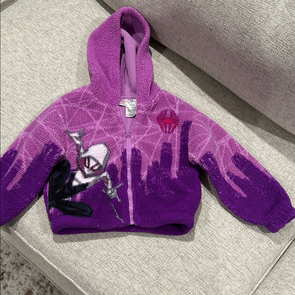 Marvel Purple Fleece Hoodie for Kids